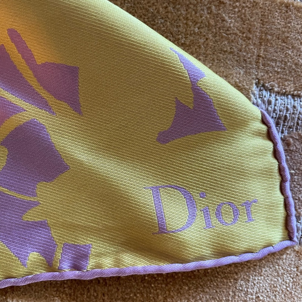 Dior 100% Silk Scarf Made in Italy 27”